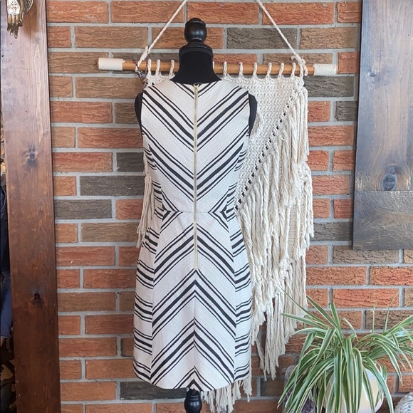 π€ H&M Black & Cream Work Dress - Picture 3 of 7